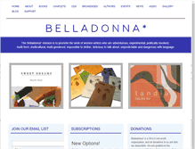 Tablet Screenshot of belladonnaseries.org